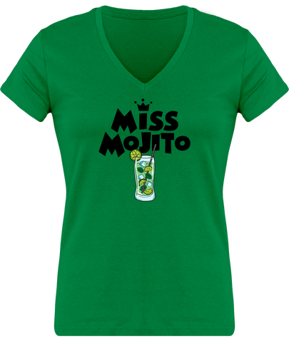 T-Shirt Col V Femme - MISS MOJOTO