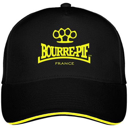 Casquette Bourre-Pif jaune et noire