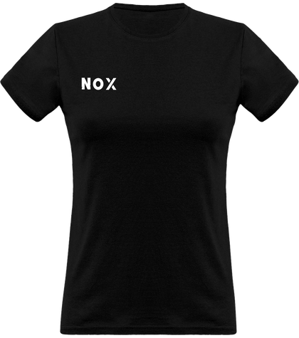 T shirt Femme manche courte Logo Nox Blanc