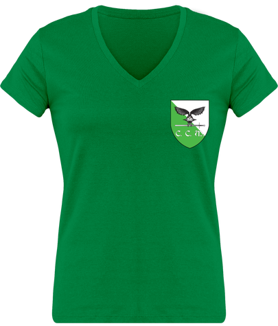 T-shirt femme col V Chartreuse Combat Médiéval