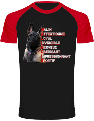TEE-SHIRT BICOLORE MALINOIS