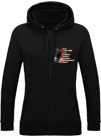 VESTE A CAPUCHE FEMME MALINOIS