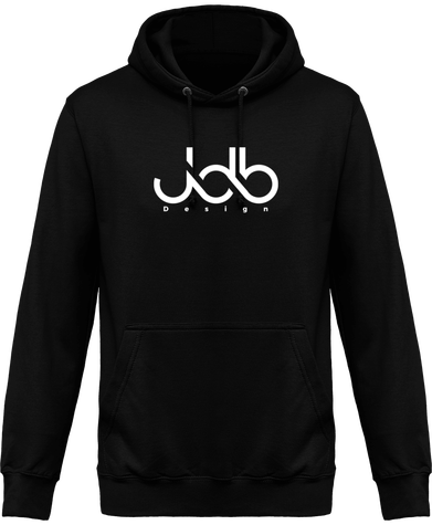 Sweat Shirt à Capuche Homme - Logo Jdb Design Noir