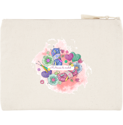 Trousse coton recyclé  Ma trousse de crochet tons pastels Mignon Crochet