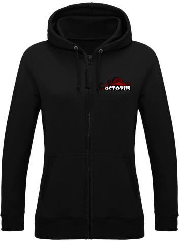 Red Octopus tentaculement stylé sweet femme zip