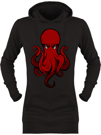 Red Octopus BIG Poulpe sweet long femme