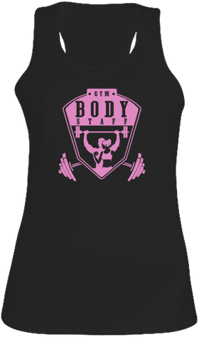 Débardeur Sport Femme - Logo Body Staff - Pink