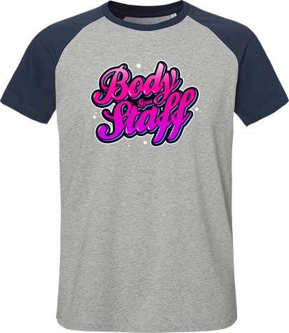 T-shirt Unisexe Baseball Short Sleeve - Body Staff Gym - Colorfull Purple