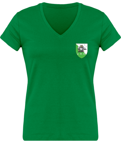 T-shirt Femme col V Bossu Chartreuse Danse Médiévale