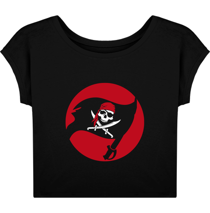 Tee-shirt court Femme Jolly Roger Flag