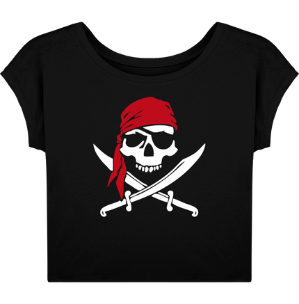 Pirate Jolly Tee-shirt Court Femme
