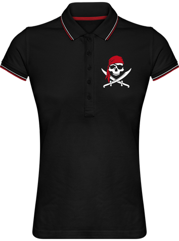 Pirate Jolly Roger Polo Femme