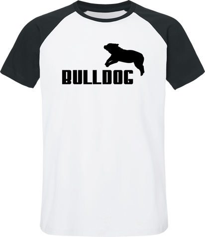 T-shirt Unisexe Baseball Short Sleeve - Jdb Design - Bulldog