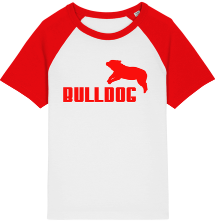 T-shirt Baseball Enfant- Coton - STANLEY MINI CATCHER - Jdb Design - Bulldog