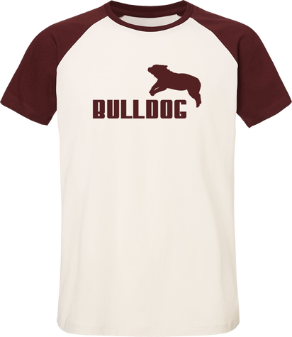 T-shirt Unisexe Baseball Short Sleeve - Jdb Design - Bulldog 