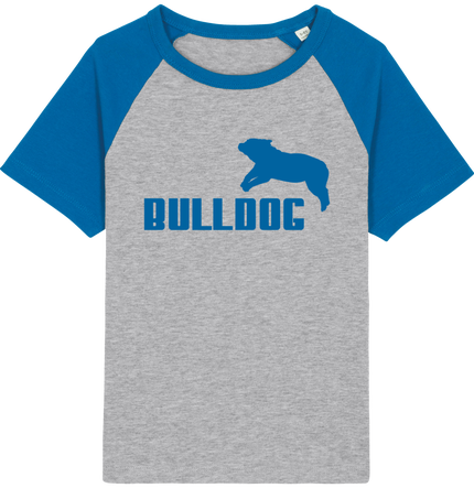 T-shirt Baseball Enfant- Coton - STANLEY MINI CATCHER - Jdb Design - Bulldog  