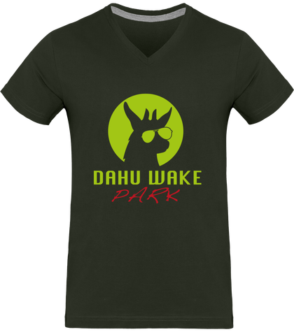 Tee-shirt homme DWP multicouleurs logo vert