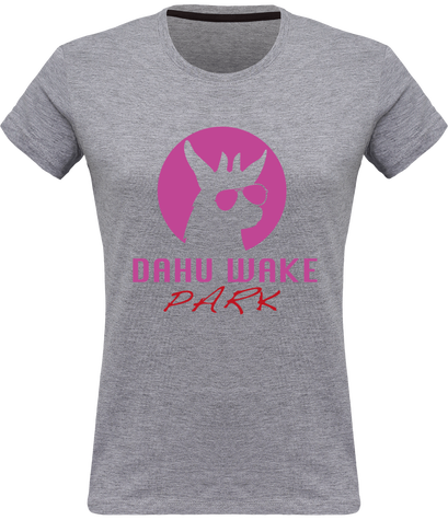 Tee-shirt femme DWP multicouleurs logo rose