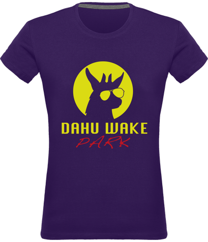 Tee-shirt femme DWP multicouleurs logo jaune