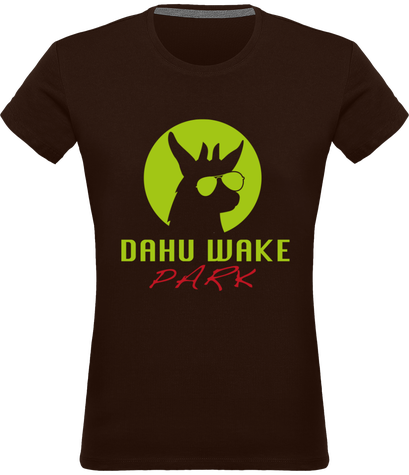Tee-shirt femme DWP multicouleurs logo vert
