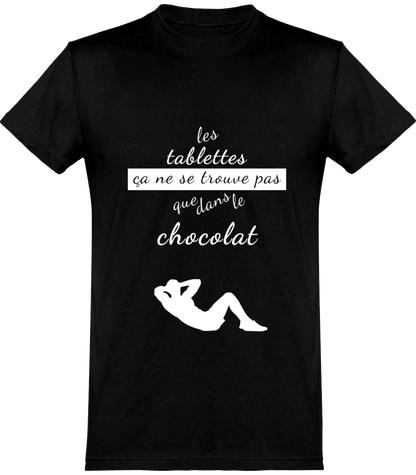 Les tablettes ça ne se trouve pas que dans le chocolat - T-Shirt col Rond Homme