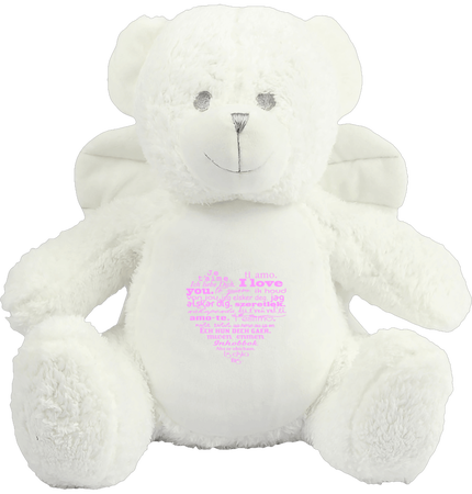 Peluche ange  fille personnalisé : 