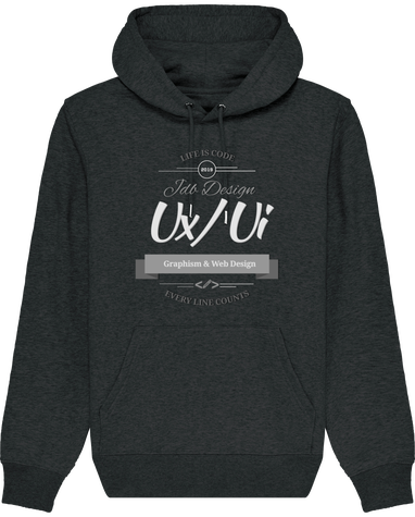 Unisex Hoodie Sweatshirt 350G/M² Cruiser - Jdb Design - Ux/ Ui Life is Code 