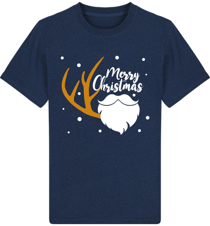 T-shirt de Navidad con los renos y Papá Noel