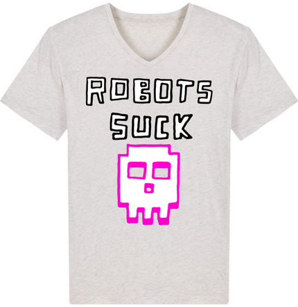 Tee shirt message Robots