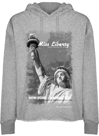 Sweat à capuche femme souple - Miss Liberty 