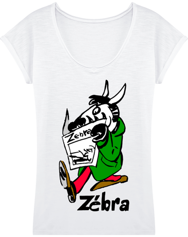 Tee shirt femme fanzine BD Zébra