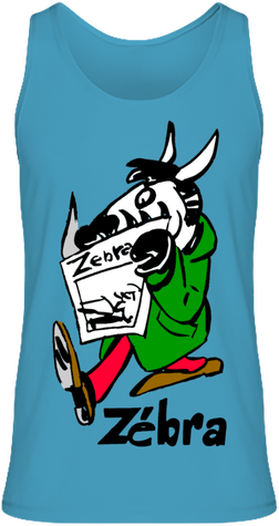 Débardeur unisexe fanzine bande dessinée Zébra.