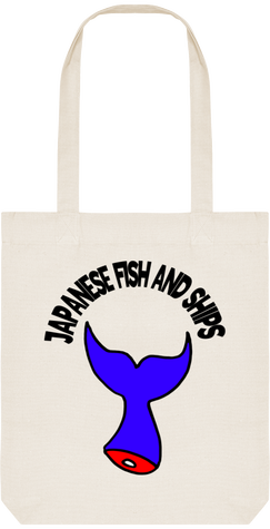 Sac tote bag humour écolo fish and chips japonais