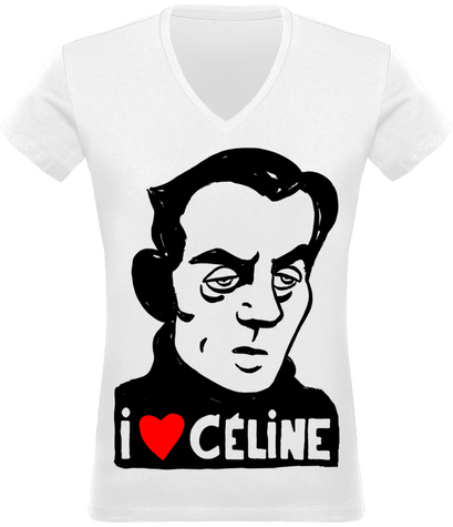 Tee shirt femme portrait romancier Louis-Ferdinand Céline