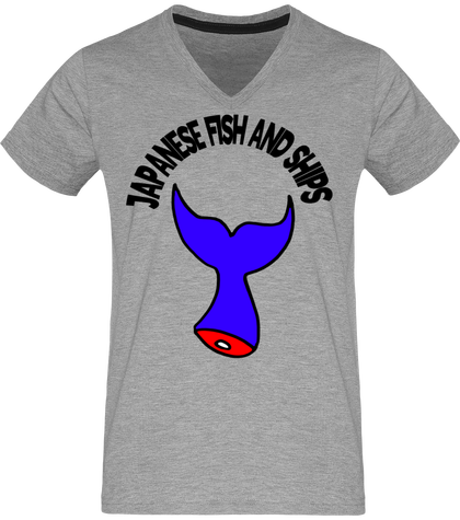 Tee shirt homme message humour écologie fish and chips japonais