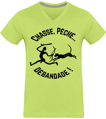Tee shirt homme message humour écolo chasse pêche
