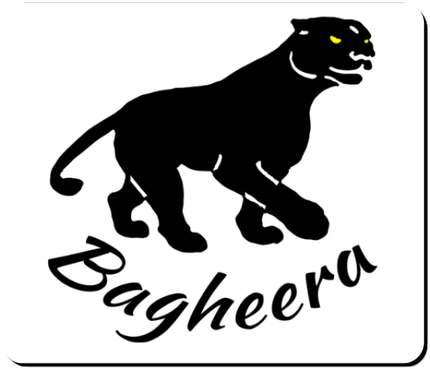 Tapis de souris panthère noire Bagheera Livre de la jungle.