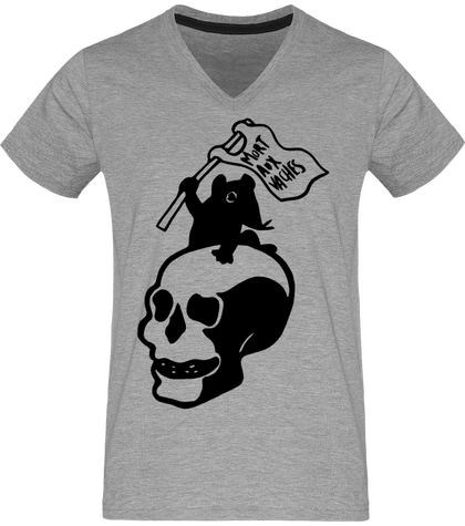 T-shirt anarchiste rat tête de mort