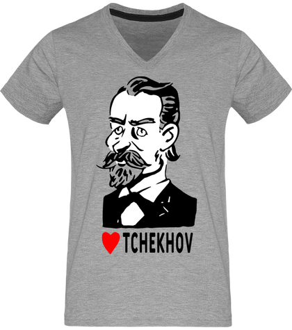 Tee shirt love romancier Tchekhov