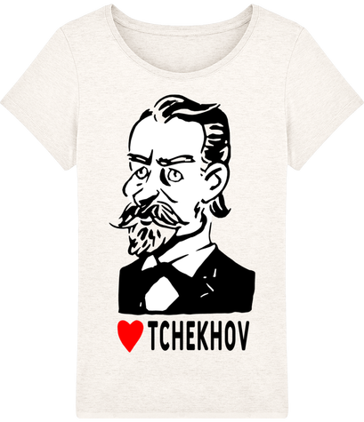 Tee shirt love romancier Tchekhov