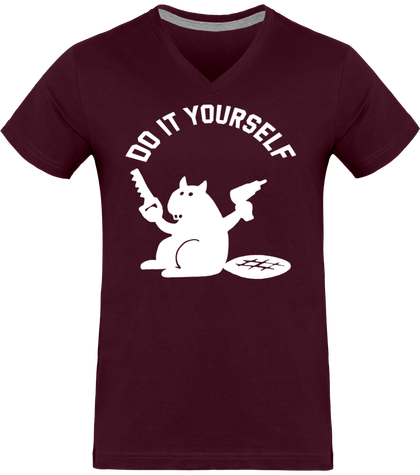 Tee shirt castor message do it yourself