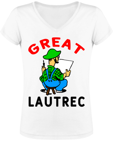 T-shirt Caricature peintre Toulouse-Lautrec Montmartre 