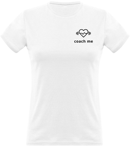 Coach Me logo noir - T-Shirt col rond femme