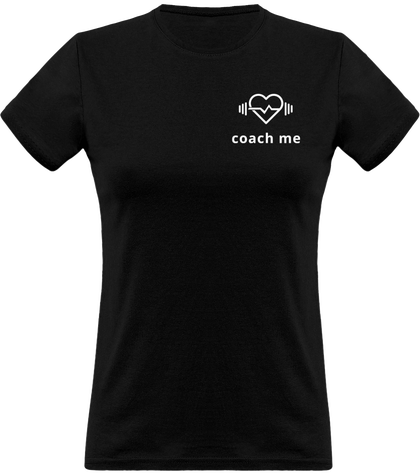 Coach Me logo blanc - T-Shirt col rond femme