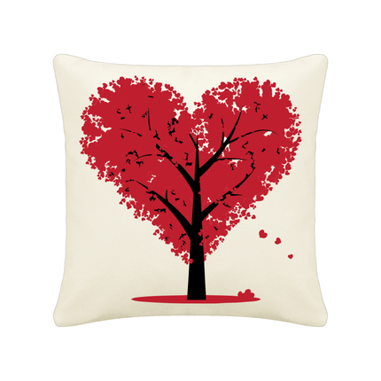 COUSSIN ARBRE EN COEUR