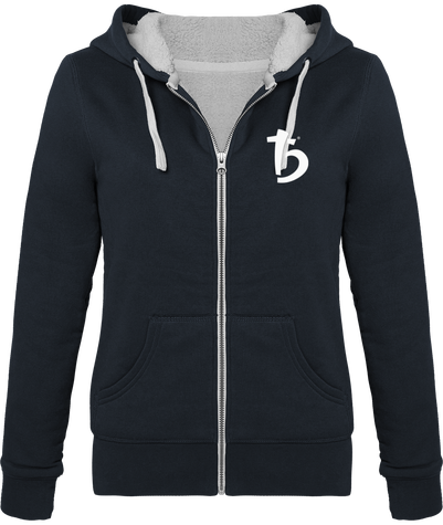 Sweat Capuche Zippé Sherpa femme