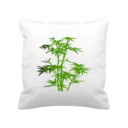 COUSSIN SATINÉ BAMBOU VERT 40X40
