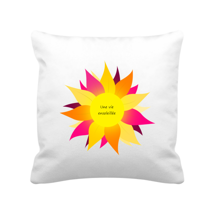 COUSSIN SATINÉE SOLEIL 40X40
