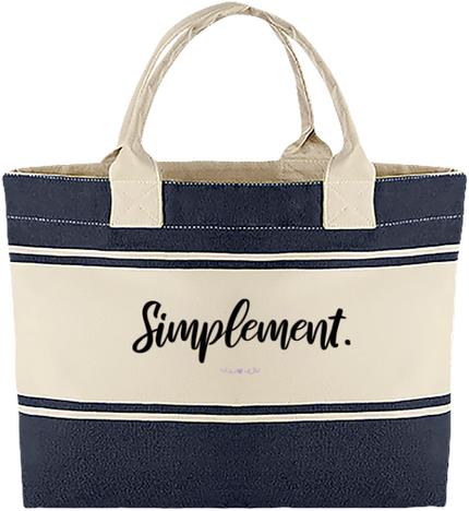Sac de plage bicolore - Simplement