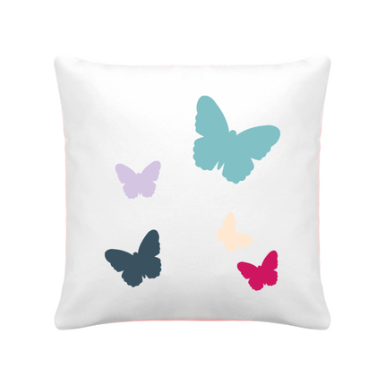 COUSSIN BICOLORE PAPILLONS 40x40